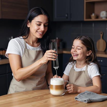 Maman-enfant-mousseur a lait