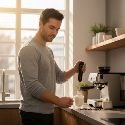 homme-tenant-un-mousseur-a-lait-dans-une-tasse